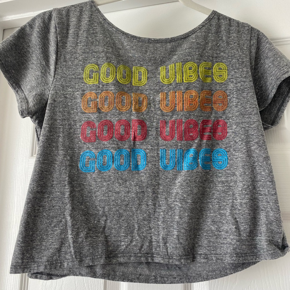 Good vibes crop top